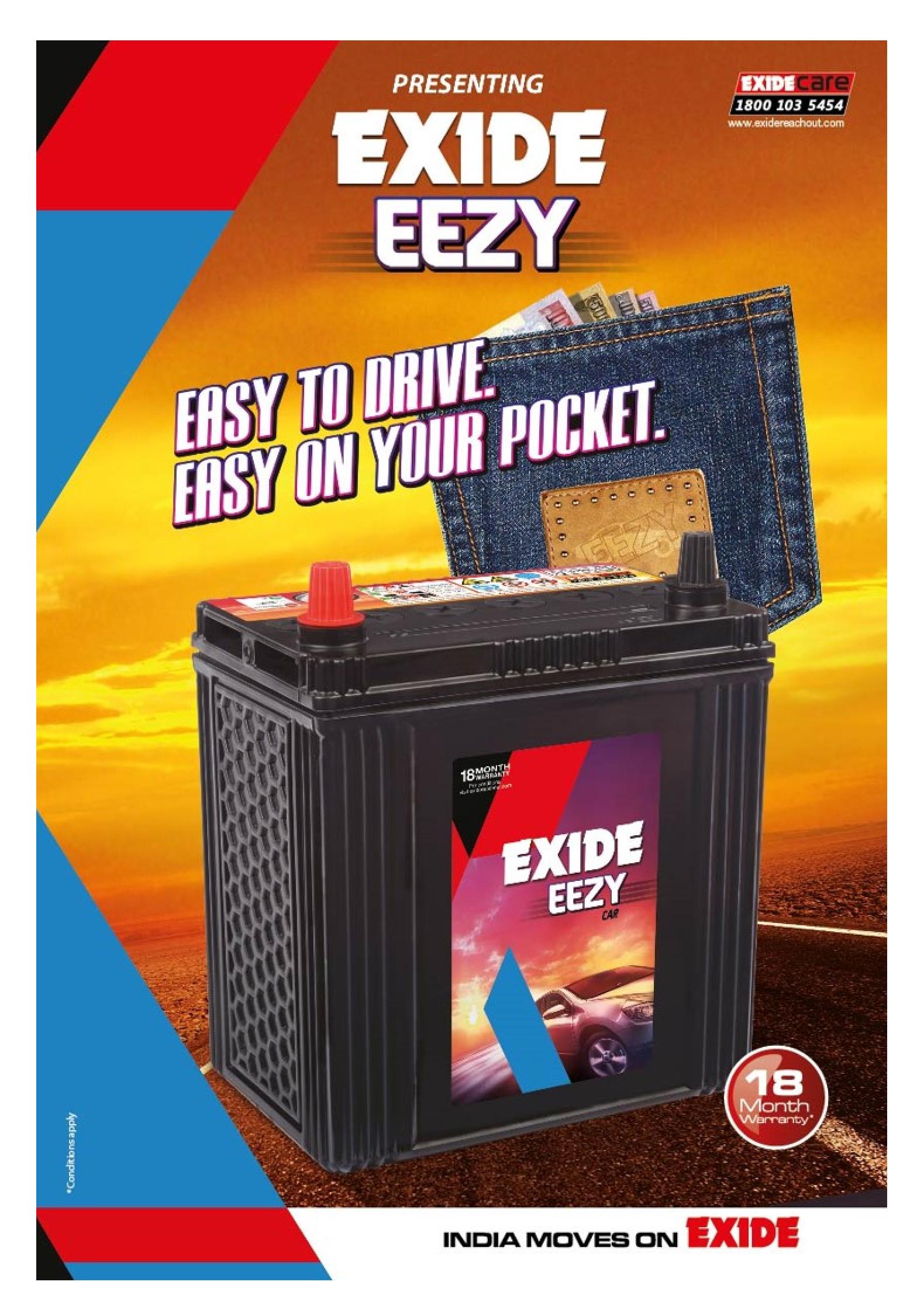 Exide Eezy Car Battery