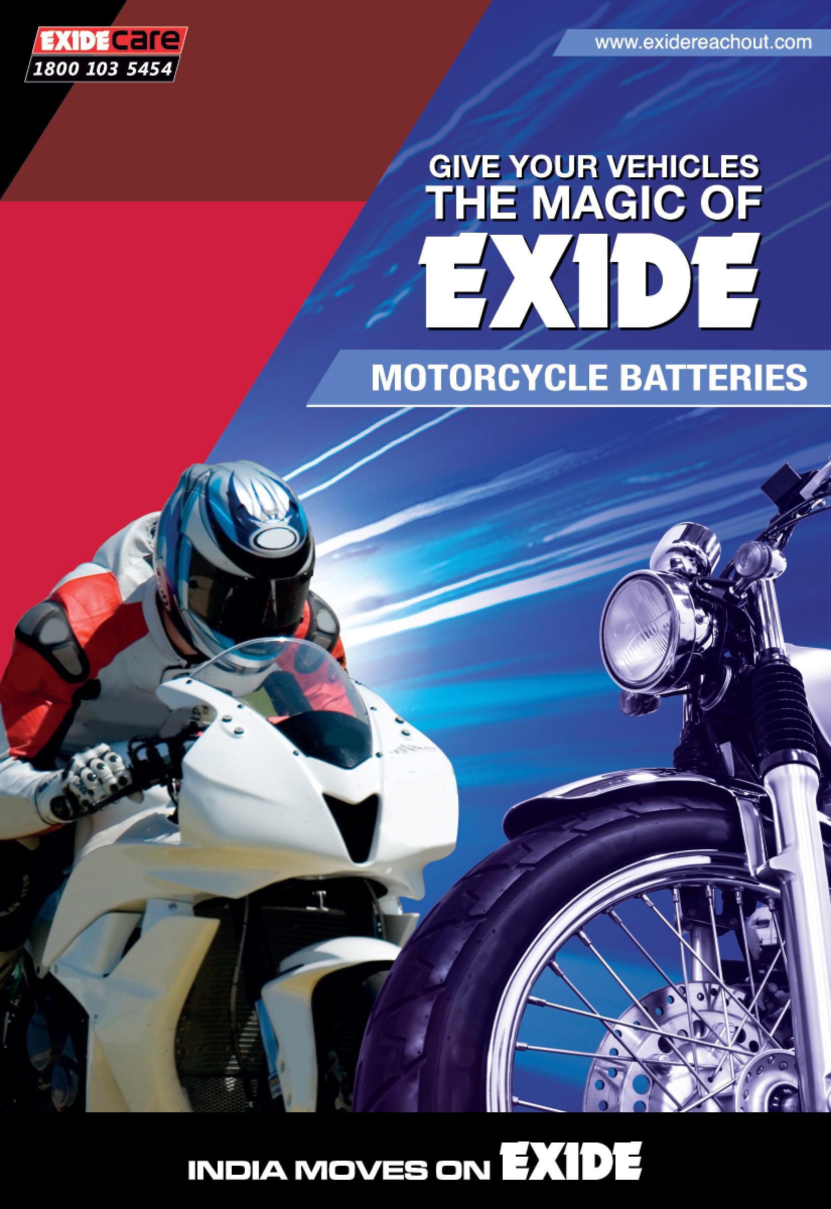 Exide Bikerz Motorcycle Battery