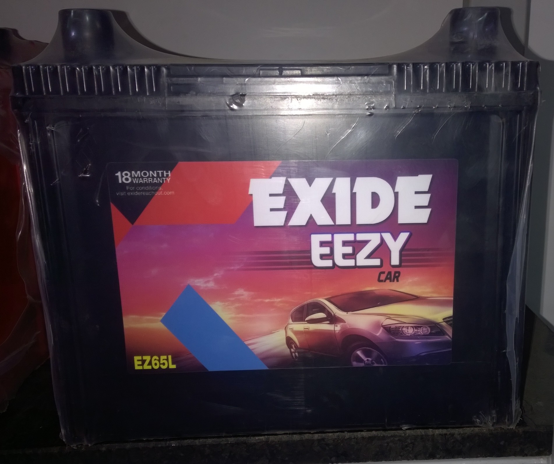  Exide Eezy car battery for pickup , indigo , indica ,  EZ65R