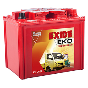  Exide eko auto rikshaw BATTERY eko60l 