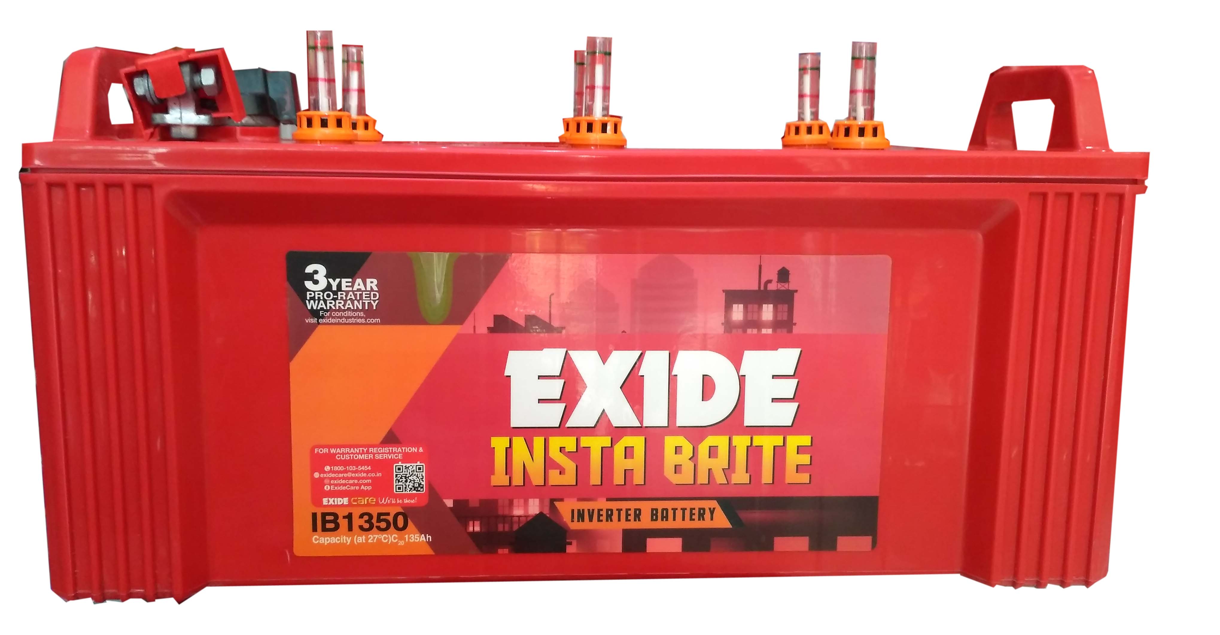  Exide Instabrite 1350 inverter batery 135 ah 