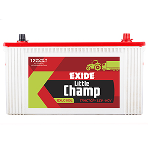  Exide litle champ battery for tractor 100 ah 