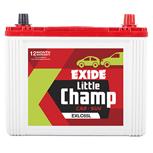  Exide litle champ lc65l battery 65 ah for indigio 