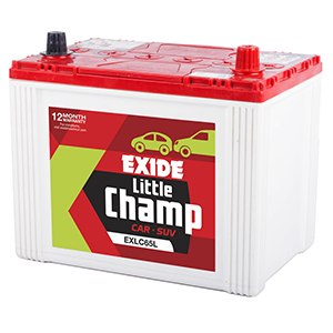  Exide litle champ car battery 65 ah 