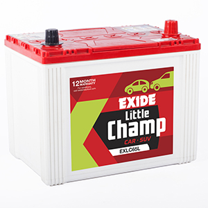  Exide litle champ innova car battery exlc65l 
