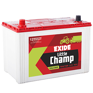  Exide litle champ 80 ah battery for swraj mazda exlc80 