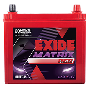  Exide matrix red honda civic battery 