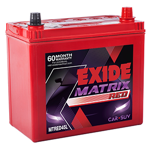 Exide matrix car Battery MTRED45L MT45L MX45L