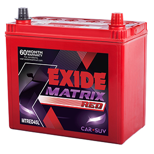  Exide matrix red honda city new model battery 