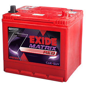  Exide matrix red verna fludic battery 