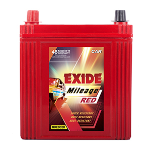  Exide mileag red 32 ah battery for alto 