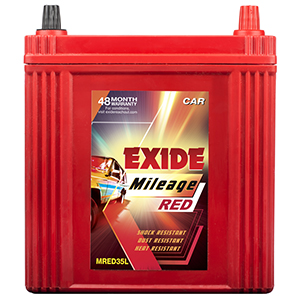  Exide mileag red MARUTI swift petrol battery 35 ah MI35L 