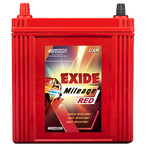  Exide mileag red car battery for wagonr 35 AH mi35r 