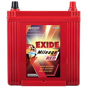  Exide mileag red i 10 battery mi40Lbh 