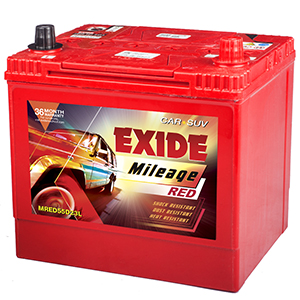  Exide mileag red TOYOTA ETIOS BATTERY MI55D23L 