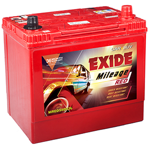  buy exide battery fir toyota etios automotive mileage batery MRED55D23L MI55D23L