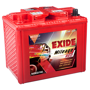 Exide automotive mileage Battery MRED700R MI700 BATTERY BOLERO PICKUP
