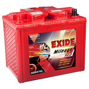  Exide mileag red 700 INNOVA CAR BATTERY MR700R 