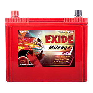  Exide mileage red sail uva battery MR80D26R 