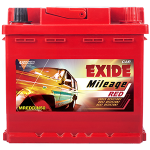  Exide mileag red BATTERY DIN50 50 ah battery 