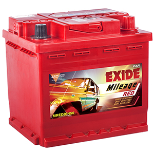  Exide mileage red din 50 exide battery for chervolet beat diesel MREDDIN50 