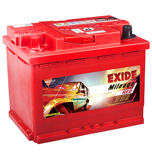  Exide mileage red indica vista battery MREDDIN55R 