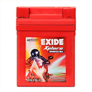 Buy Exide xplore splendor cd deluxe yamaha without self BATTERY XL2.5LC 