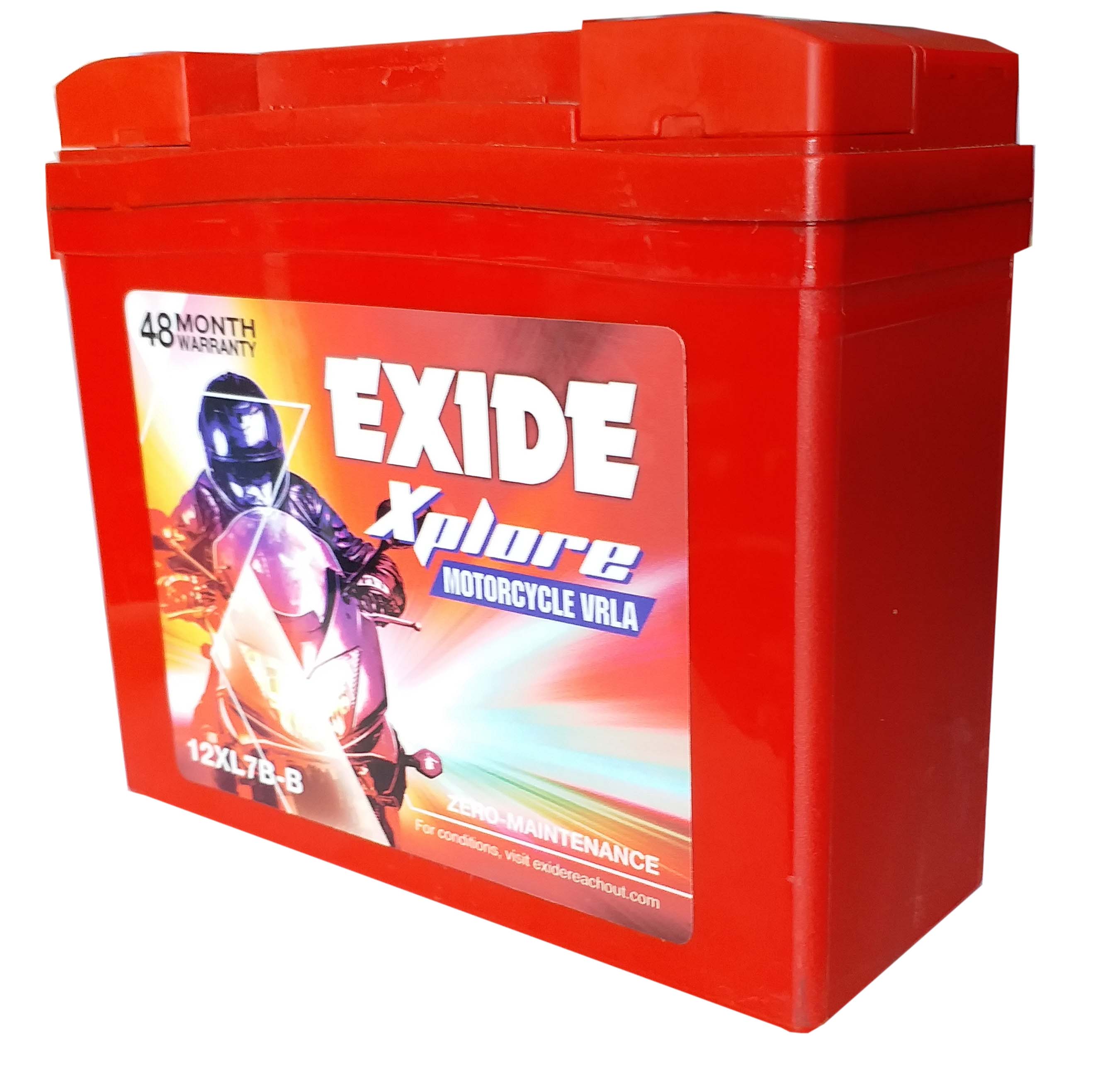  Exide BUY xplore mahindra duro , rodeo , discover 150 , pulsor 150 new model BATTERY 12xl7b-b 