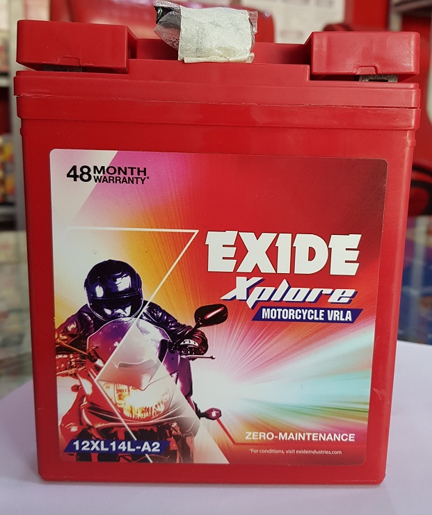  Exide xplore bullet battery xl 14la2 