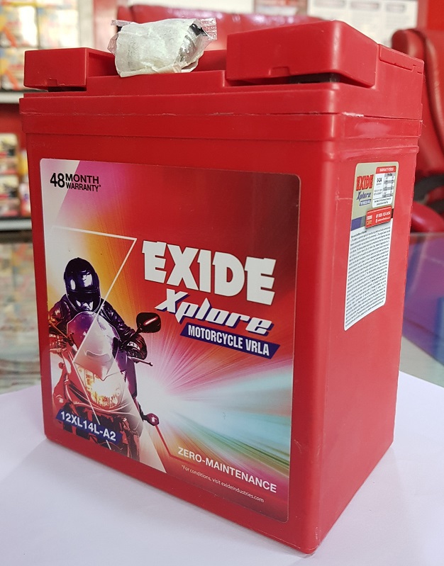  Exide xplore royal enfield self start battery xplore xl14la2 