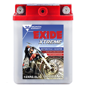  Exide Xtreme Discover battery XR2.5LC 