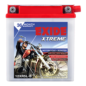  Exide xtreme Bullet battery 12xr5lb 