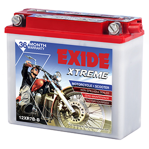  Exide xtreme pulsor 150 new model battery XT7B-B 