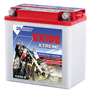  Exide xtreme apache 180r battery xt9b 