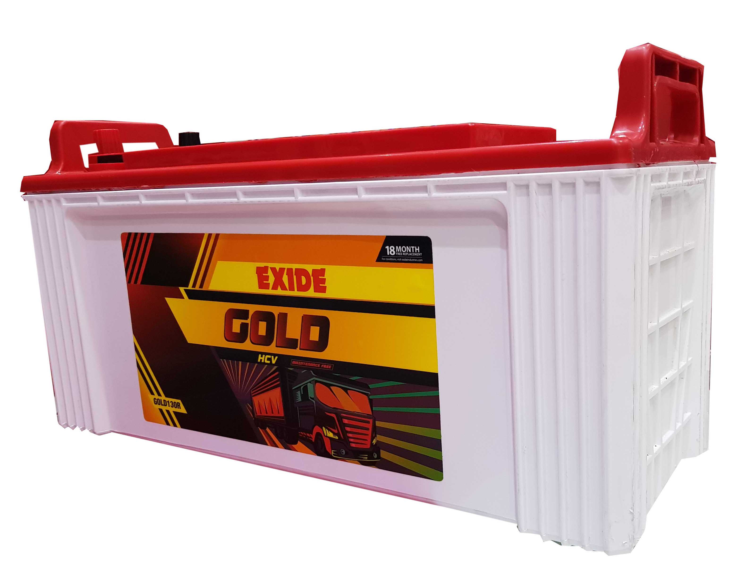  Exide Gold 130 ah battery for jcb 