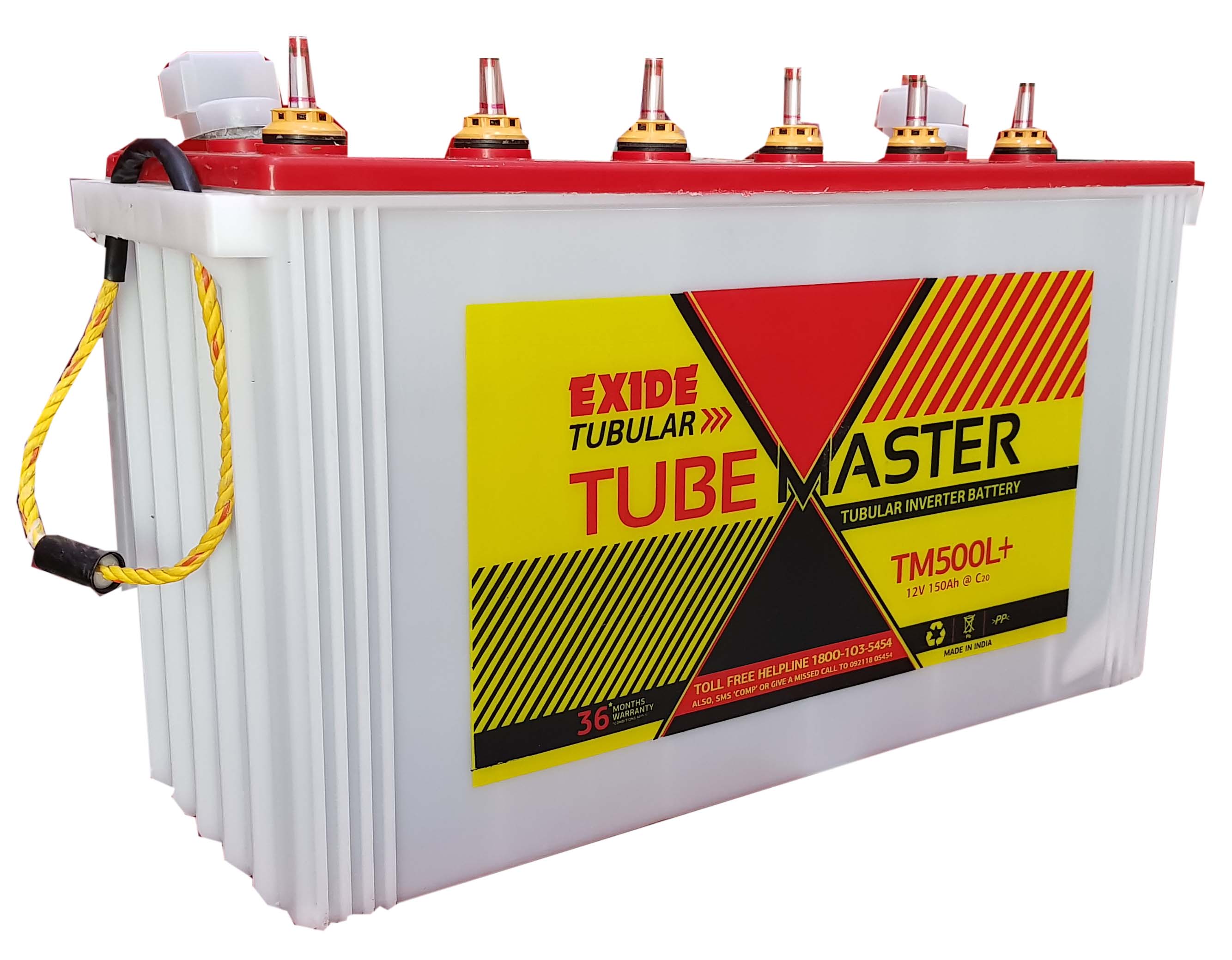  Exide TubeMaster Tubular 500L+ 150 ah Tubular inverter battery 